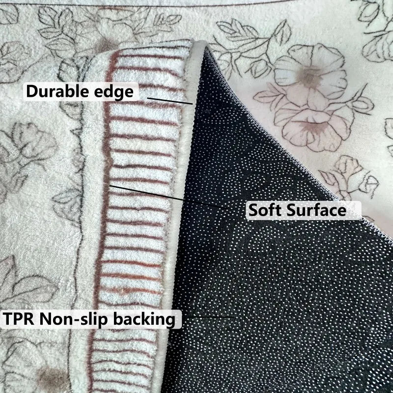 VIKAMA Puddle Handprint Fun Carpet Creative Home Absorbent Non-Slip Floor Mat Entryway Bathroom Living Room Ins Style Home Decor