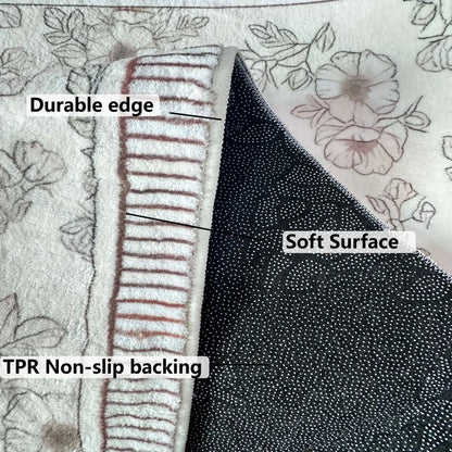 VIKAMA Puddle Handprint Fun Carpet Creative Home Absorbent Non-Slip Floor Mat Entryway Bathroom Living Room Ins Style Home Decor