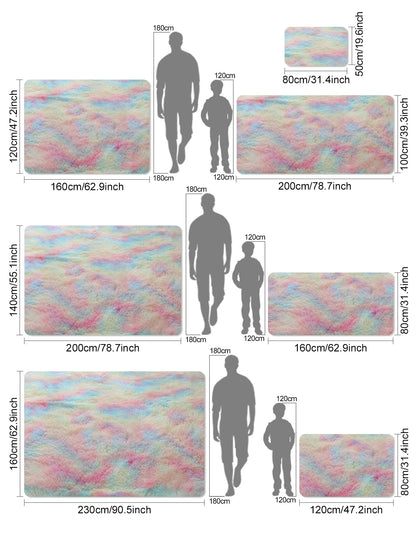 VIKAMA Puddle Handprint Fun Carpet Creative Home Absorbent Non-Slip Floor Mat Entryway Bathroom Living Room Ins Style Home Decor