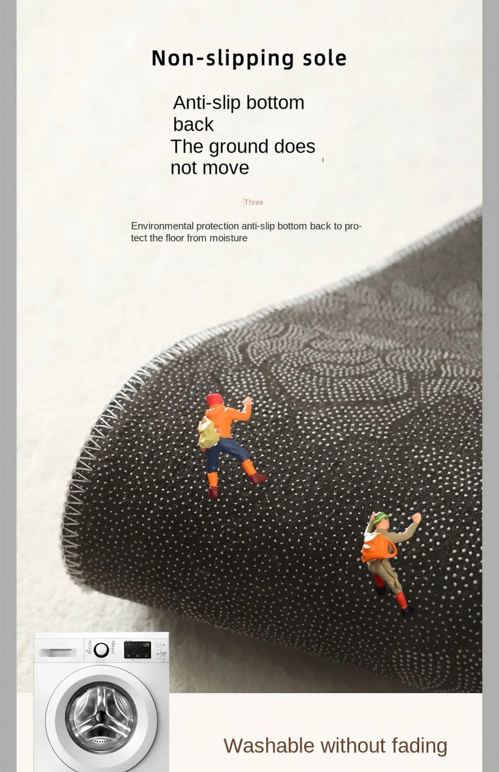 VIKAMA Cartoon Poached Egg Carpet Bedside Blanket Absorbent Bathroom Floor Mat Living Room Sofa Coffee Table Rug Home Decoration