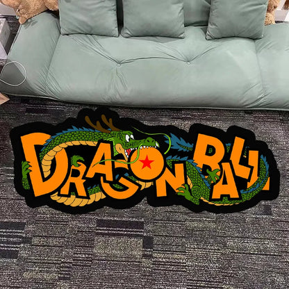 Anime Dragon Ball Logo LIrregular Area Soft Rugs Bedroom Deco Door Floor Anti-slip Bedside Plush Soft Carpets Kids Birthday Gift