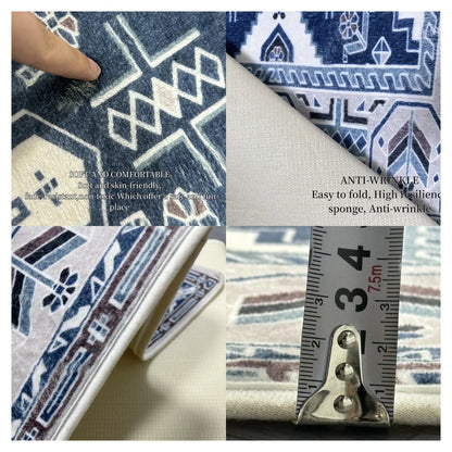 VIKAMA Cartoon Abstract Carpet Home Decoration, Suitable for the Entrance Bathroom Non-slip Mat, Soft and Comfortable, Absorbent