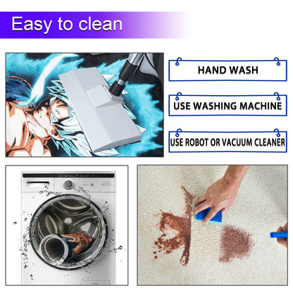 Pokemon Purple Gengar Hanging Rugs Tapestry Home Bedroom Deco Door Kitchen Mats Living Room Hanging Rugs Kids Children Gifts