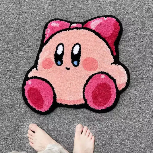 Anime Kirby Floor Mat Kawaii Foot Mat Absorbent Floor Mat Non Slip Door Rug Indoor Floor Mat Bathroom Accessorie Home Decoration