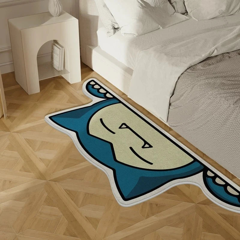 Snorlax Design Carpet Soft and Durable Perfect Home Decor To Add A Touch of Anime Charm Ideal Gift for Pokémon Fans