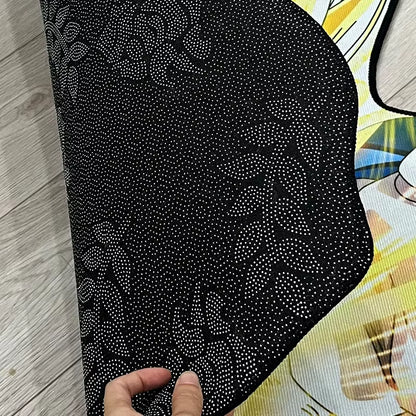 Kirby Design Carpet Cartoon Computer Desk Bedroom Imitation Cashmere Cute Floor Mat Machine Washable Girl Room Bedside Blanket